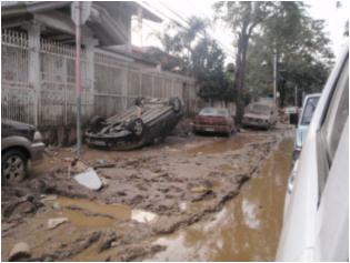 Photo 7 Provident village damaged by flooding (PNRC-Rizal, 2009)