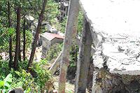 バギオ市内の土砂崩れ（11月27日撮影）